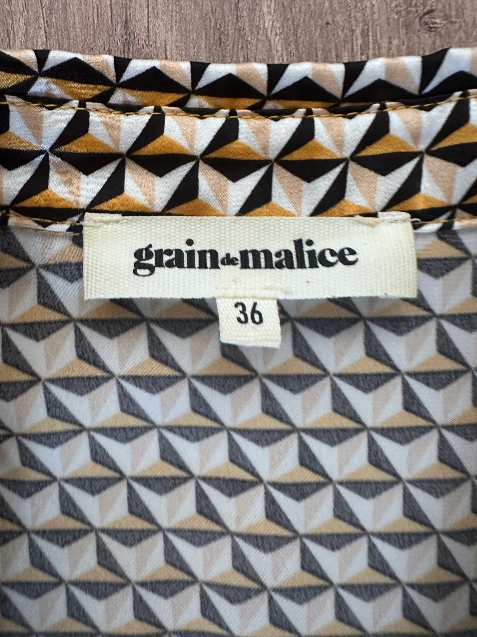 Vestido cache-cœur estampado NOVO Grain de Malice – Tamanho 36 – photo 15